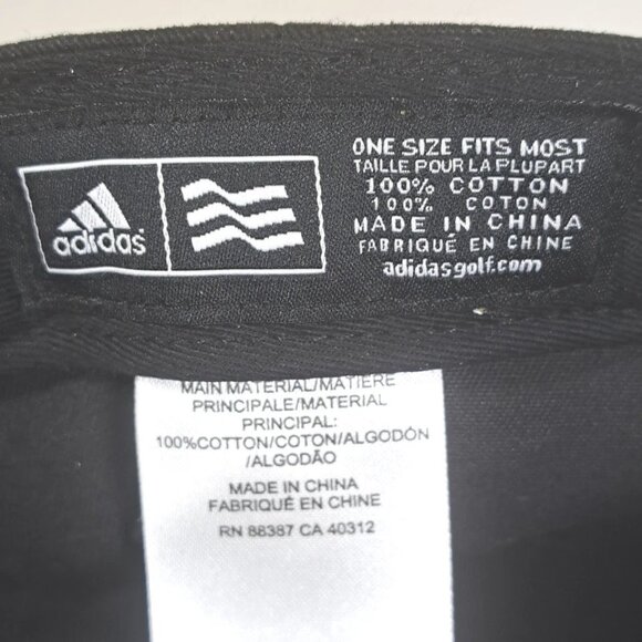 Adidas Hat Bundle Lot Of 2 Embroidered LogoTrefoil Strapback/Adjustable CapBlack - Picture 12 of 12